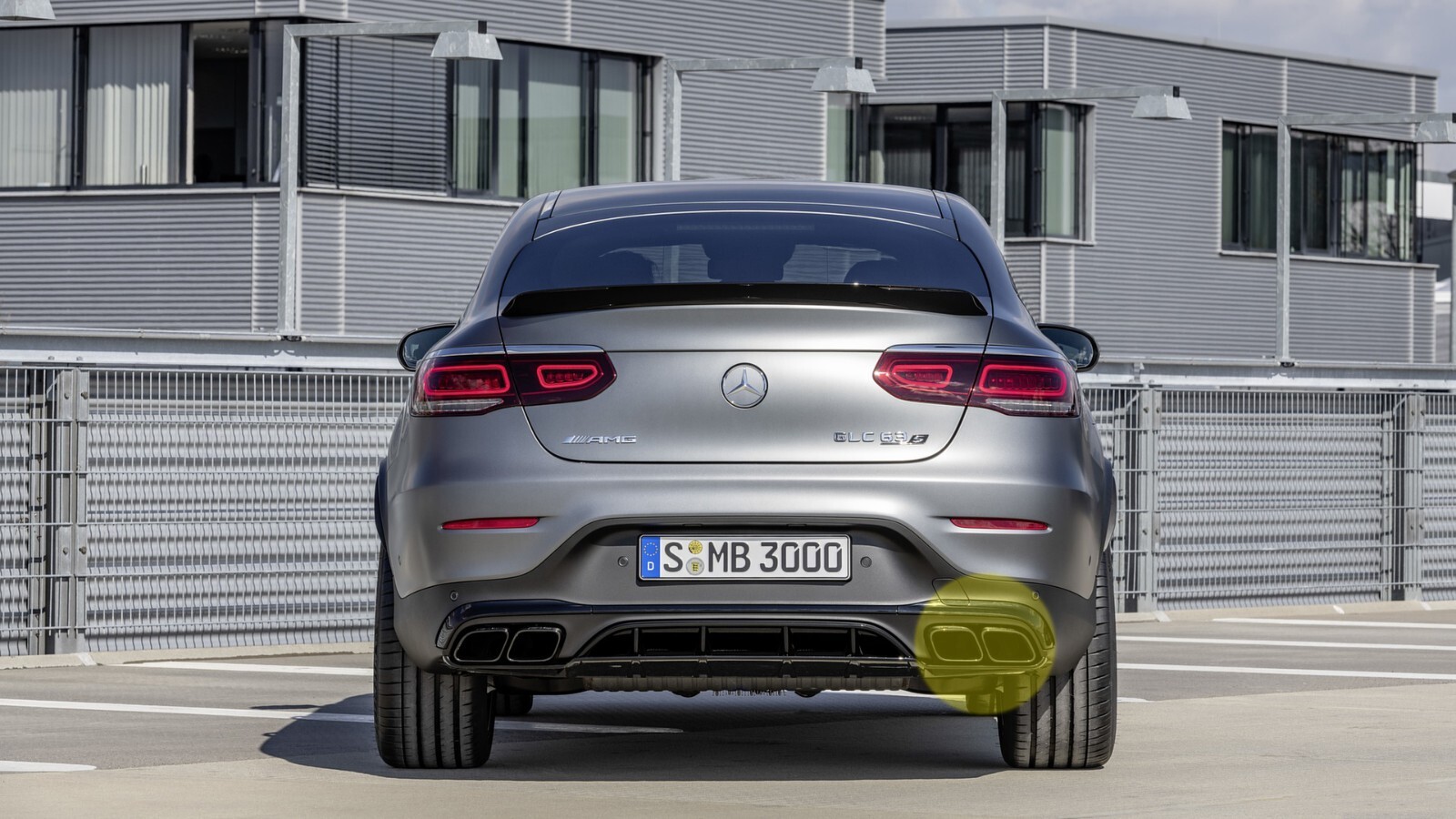 Mercedes C63 C63s GLC63 GLC63s AMG Right Exhaust tip OEM 2016 2017 2018 Black - Image 7