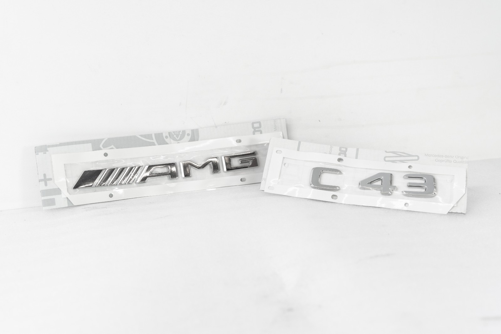 Mercedes C43 AMG Boot Trunk Lettering Genuine OEM 2017-2022 Chrome - Image 2