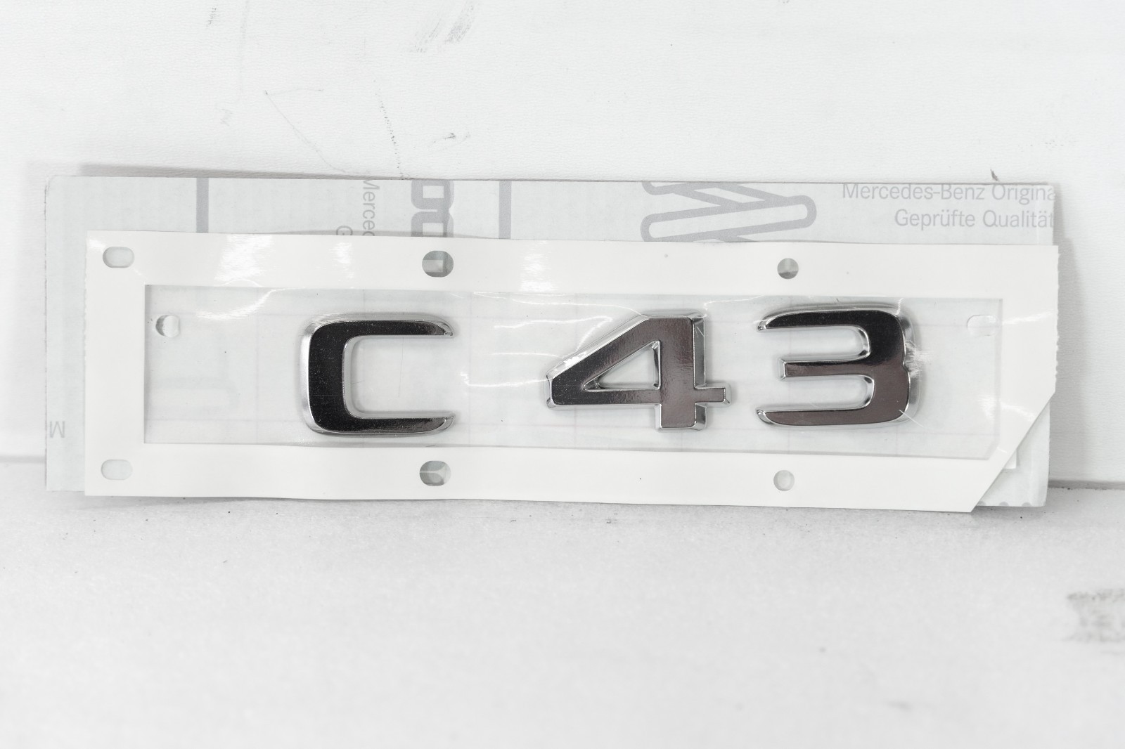 Mercedes C43 Boot Trunk Lettering Genuine OEM 2017-2022 Chrome - Image 3