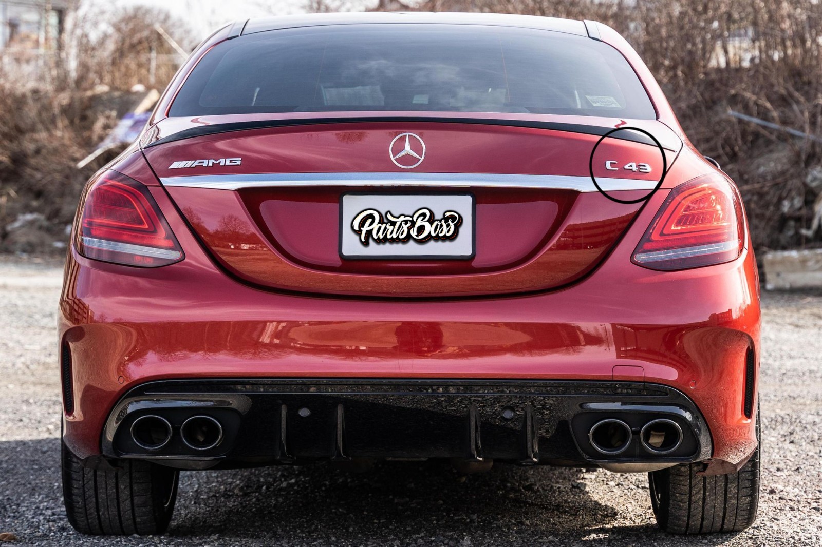 Mercedes C43 Boot Trunk Lettering Genuine OEM 2017-2022 Chrome - Image 10