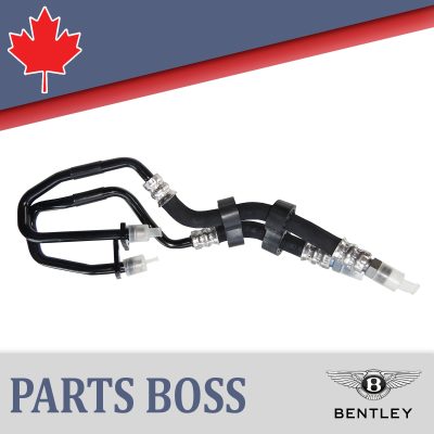Bentley Continental 2003-2018 OEM NEW Differential Oil Cooler Lines Front RH