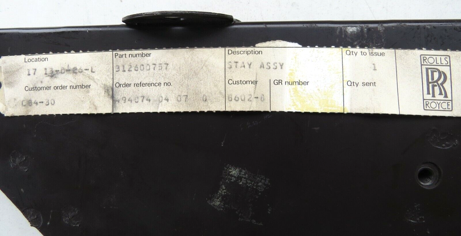 Bentley Rolls Royce 1973-1982 OEM Crossmember Gap Plate - Image 8