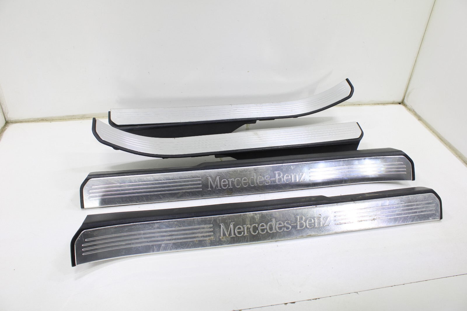 Mercedes S350 S400 S550 S600 2007-2013 OEM Door Sill Scuff Plate Set of 4