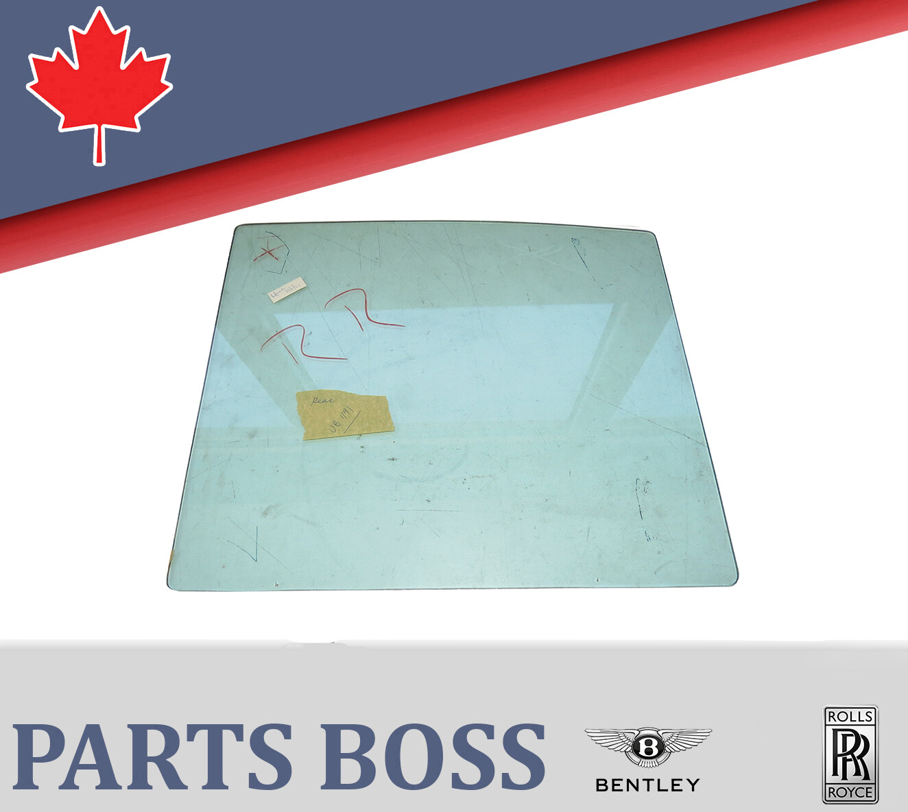 Bentley Rolls-Royce 1959 1960 1961 1962 1963 1964 1965 OEM Door Drop Glass Rear