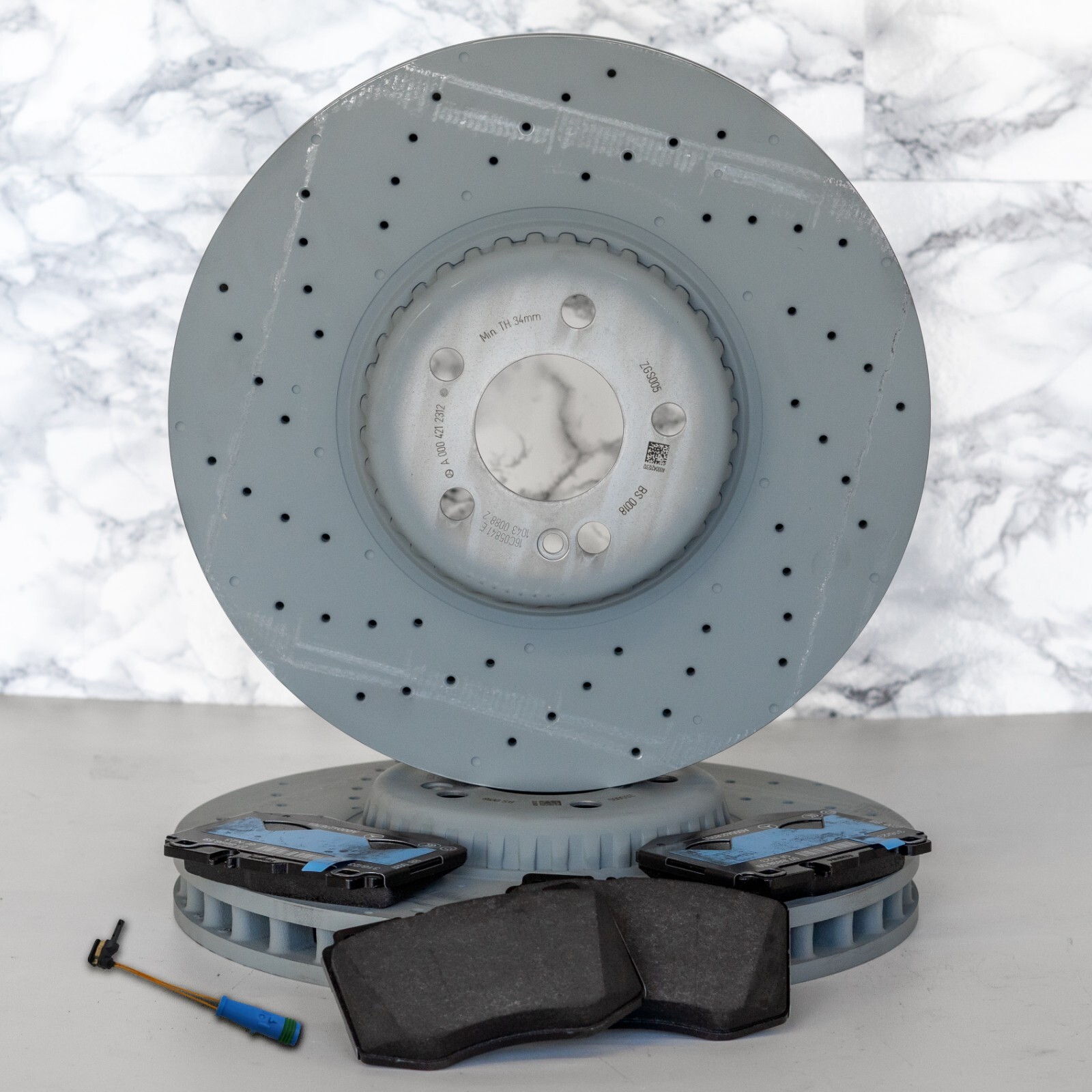 Mercedes Front Brake Disc and Pad set C43 GLC43 CLS450 E43 E53 AMG 2016-2023 OEM