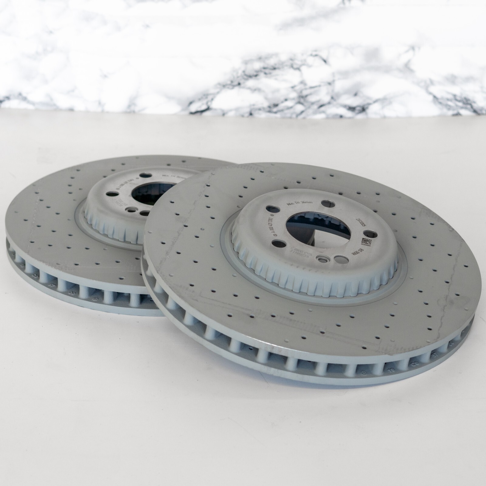 Mercedes Front Brake Disc and Pad set C43 GLC43 CLS450 E43 E53 AMG 2016-2023 OEM – Image 3