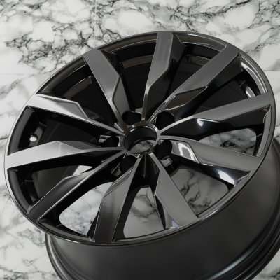 AUDI A4 18" inch rim OEM 2017-2019 Genuine Original Black Wheel 8W0601025S