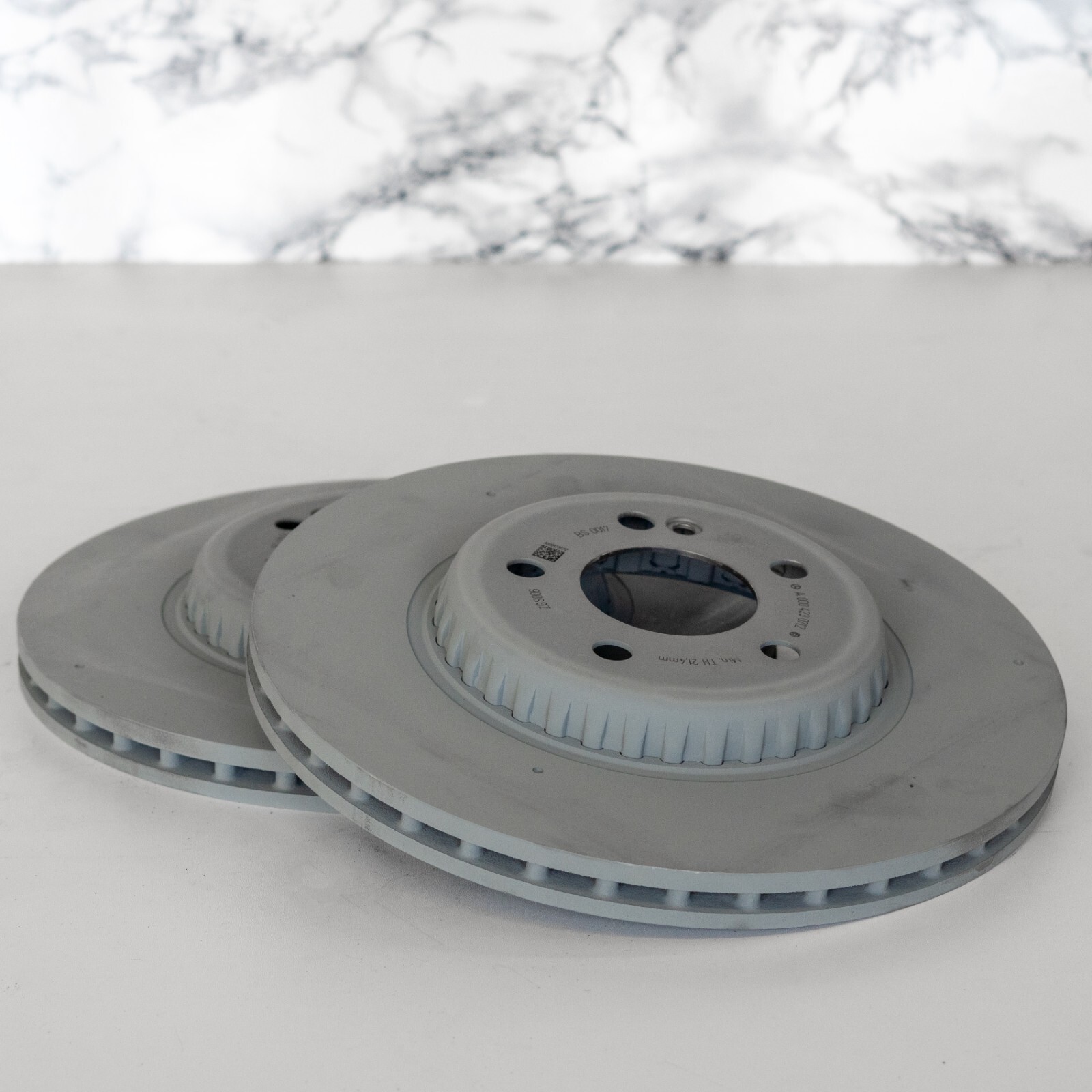 Mercedes REAR Brake Disc Rotor SET C43 C450 GLC300 GLC43 AMG OEM 2016-2023 - Image 2