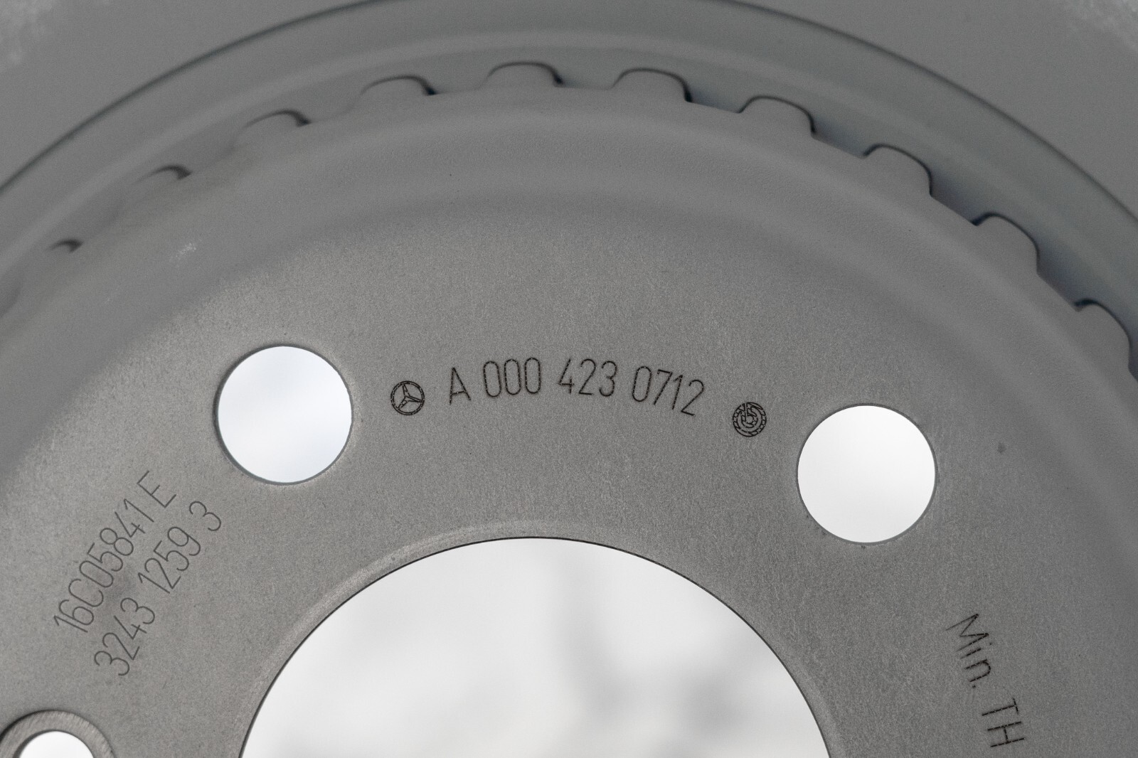 Mercedes REAR Brake Disc Rotor SET C43 C450 GLC300 GLC43 AMG OEM 2016-2023 - Image 3