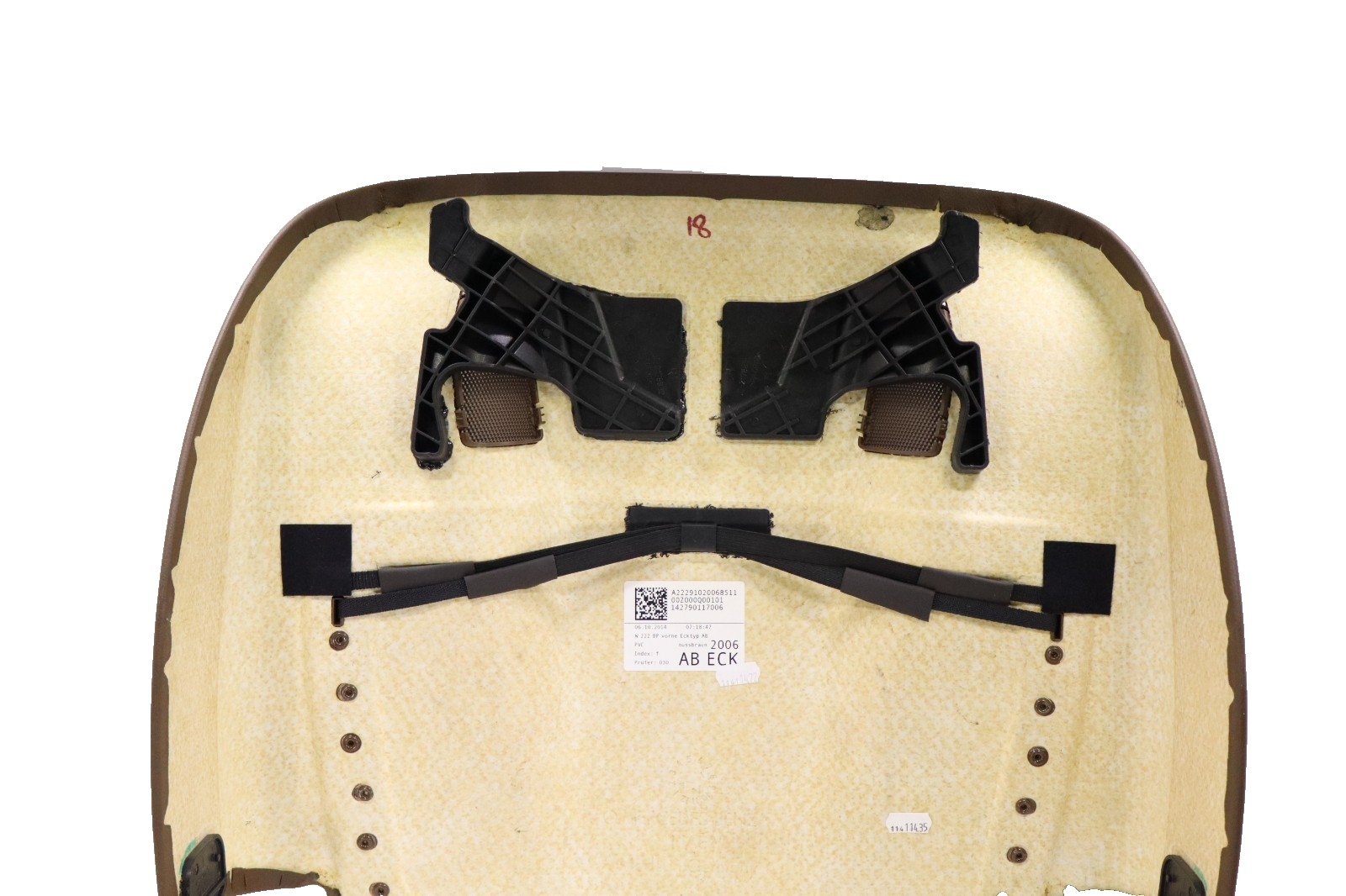 Mercedes S450 S550 S560 S600 S63 S65 W222 2014-2020 OEM Seat Back Panel Brown - Image 12