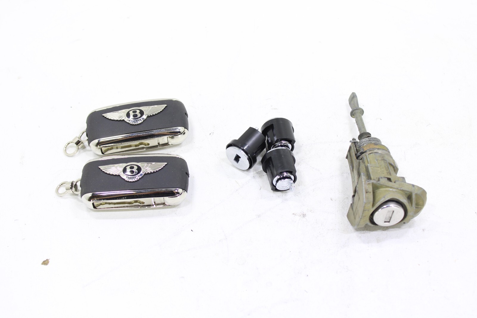Bentley 2002-2016 OEM 2x New Bentley Cut Keys w/Glovebox & Door Lock Cylinder – Image 2