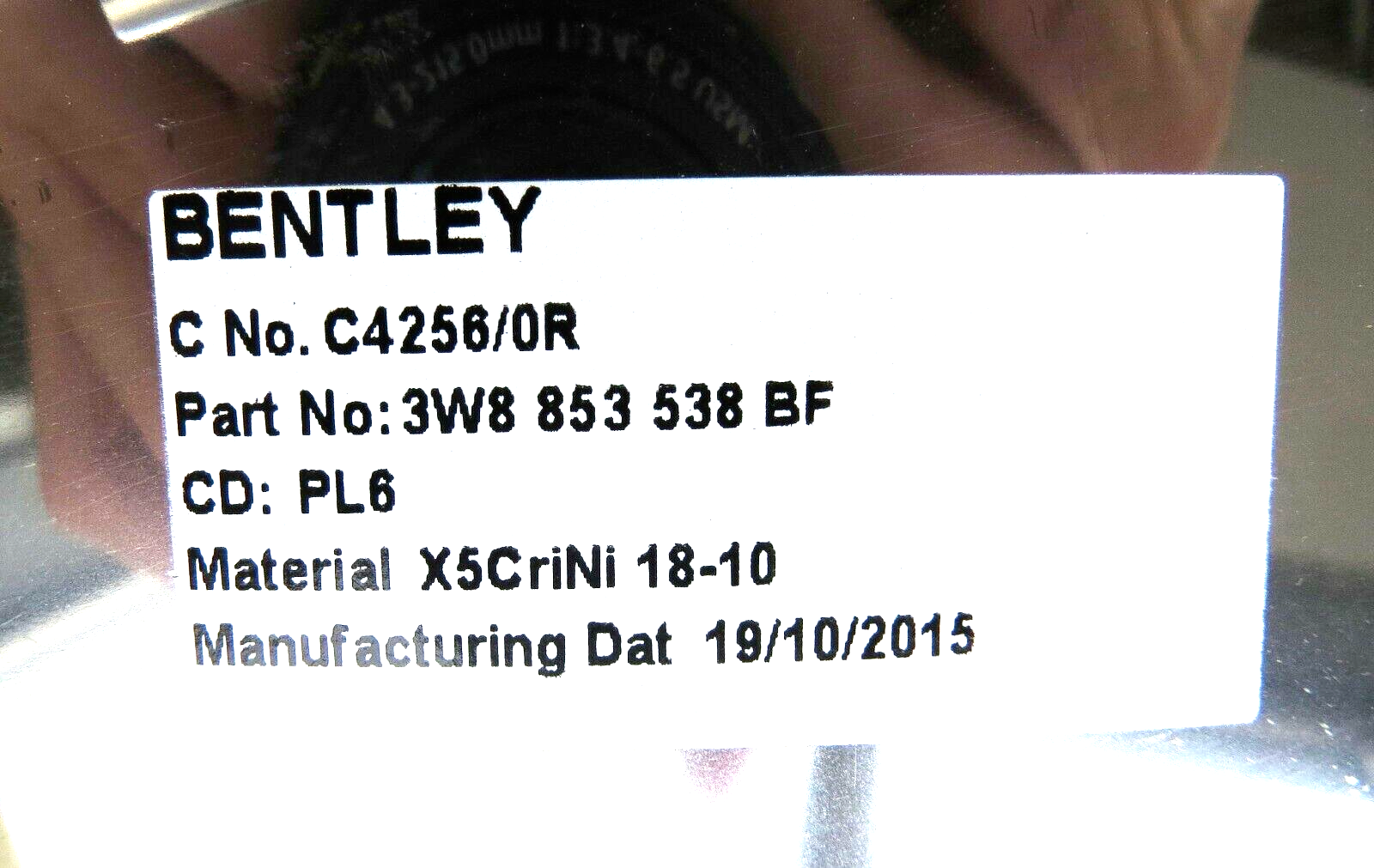 Bentley Continental GT V8S 2015-2017 OEM NEW Sill Trim Strip RH - Image 4