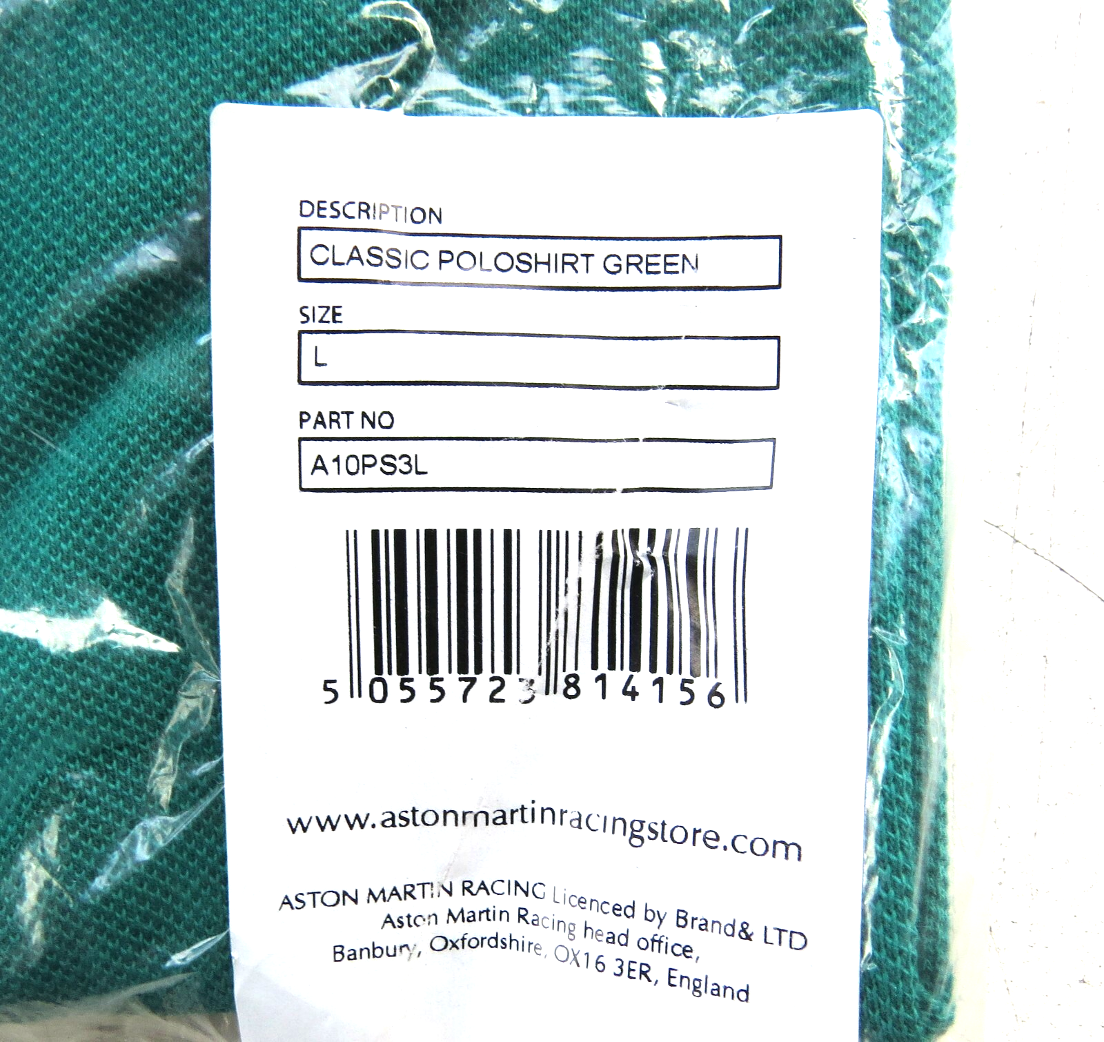 Aston Martin OEM NEW Classic Polo Shirt Green SIZE: LARGE – Image 7