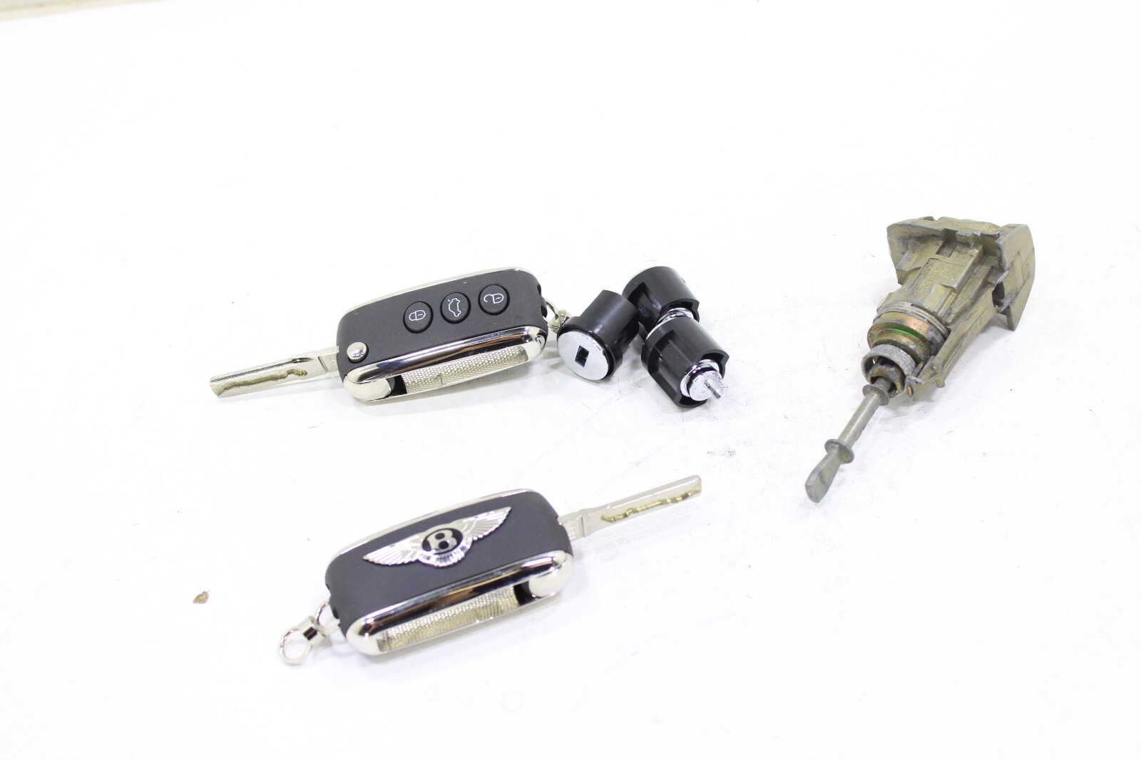 Bentley 2002-2016 OEM 2x New Bentley Cut Keys w/Glovebox & Door Lock Cylinder – Image 10