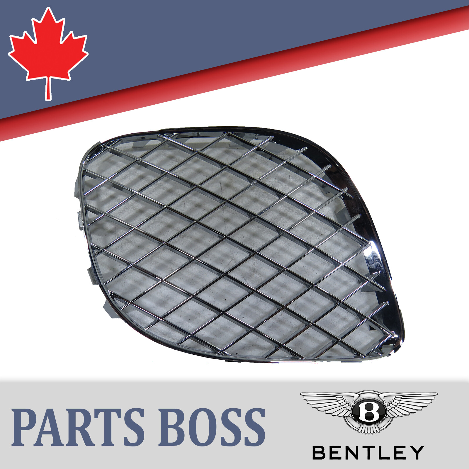 Bentley Continental 2006- 2012 OEM NEW Grille FR RH Lower