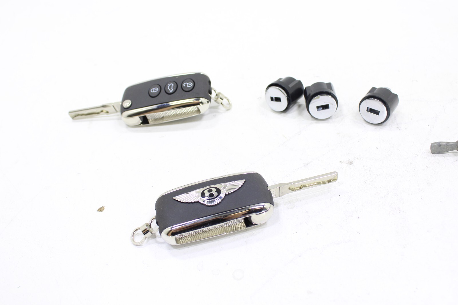 Bentley 2002-2016 OEM 2x New Bentley Cut Keys w/Glovebox & Door Lock Cylinder – Image 16