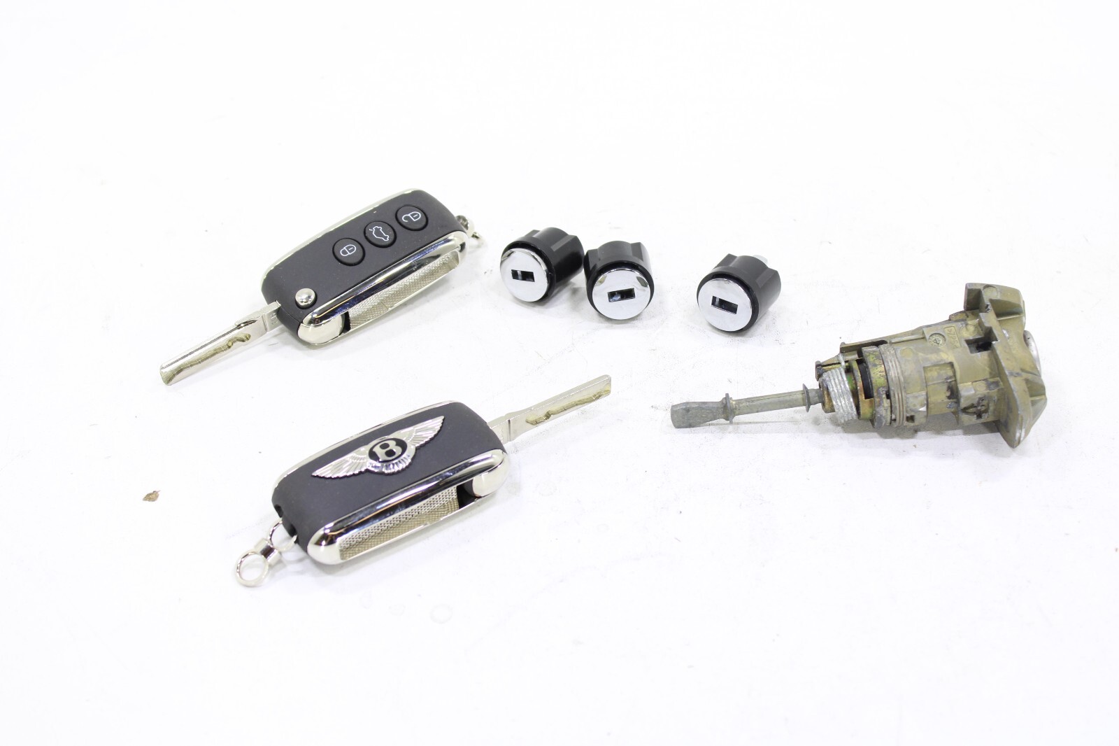 Bentley 2002-2016 OEM 2x New Bentley Cut Keys w/Glovebox & Door Lock Cylinder – Image 17
