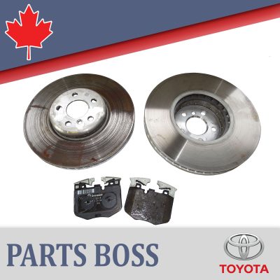 Toyota GR Supra 2020-2023 OEM Rear Brake Disc Rotors and Brake Pads