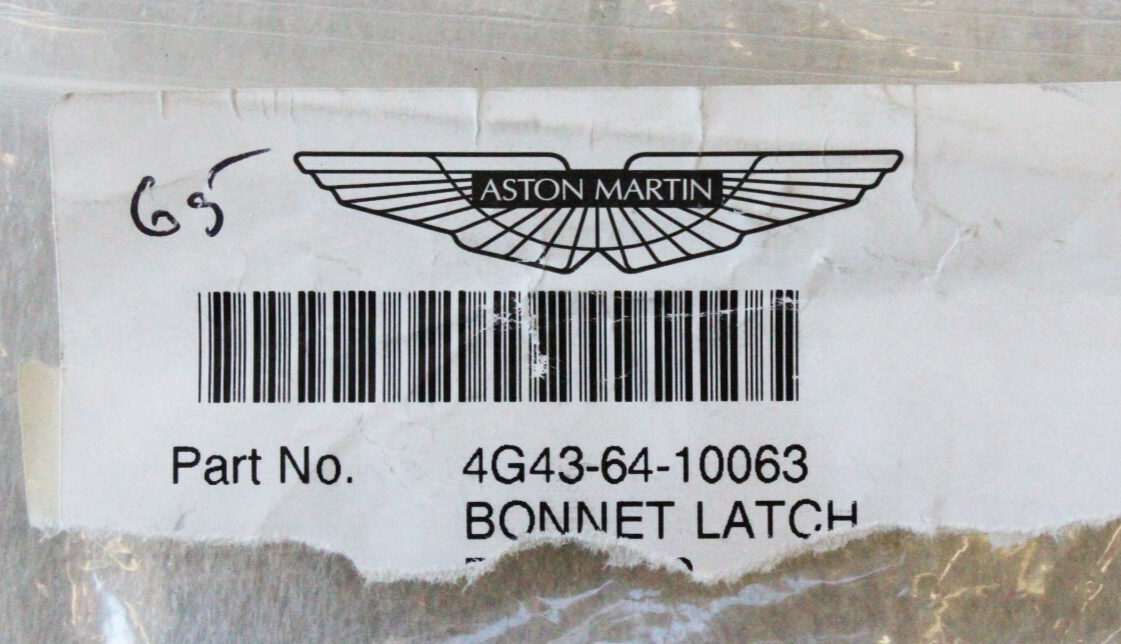 Aston Martin DB9 DBS V12 Rapide Vanquish 2005-2024 OEM NEW Hood Latch – Image 7