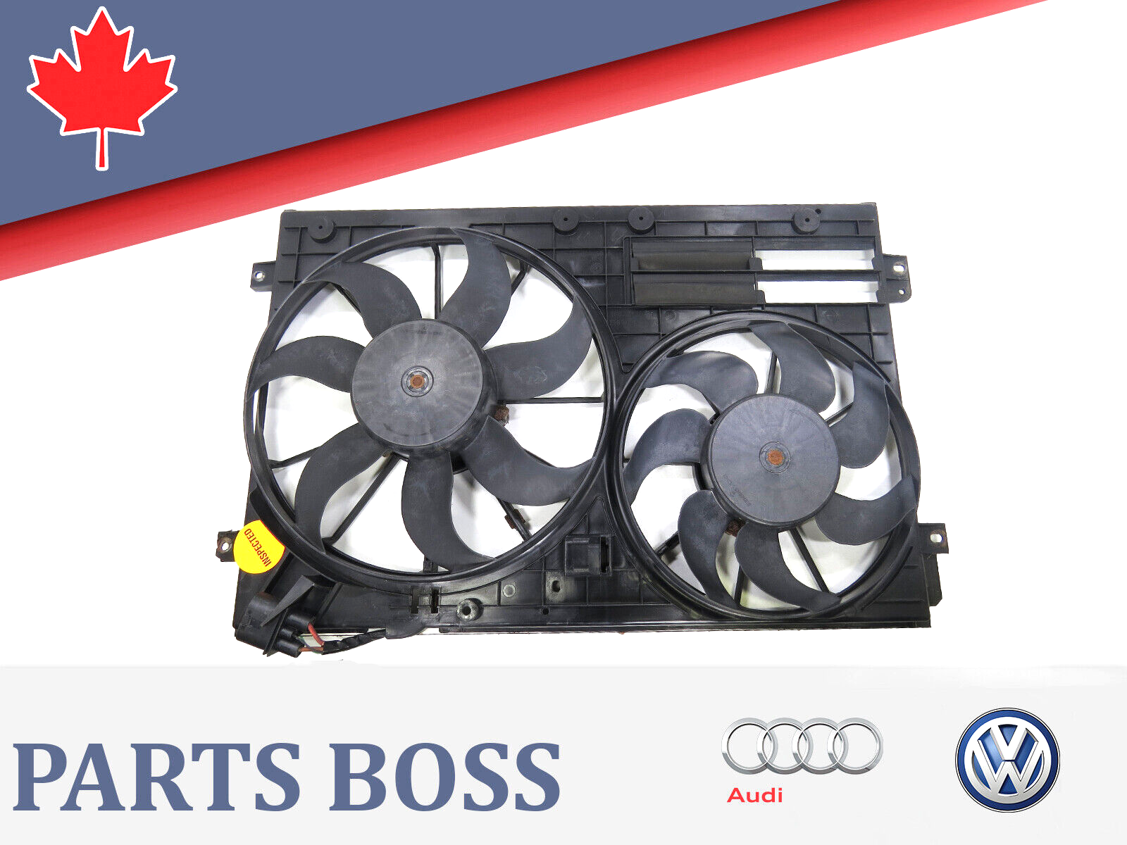 Audi Volkswagen 2005-2018 OEM Radiator Cooling Dual Fan Auxiliary Cooling Fan