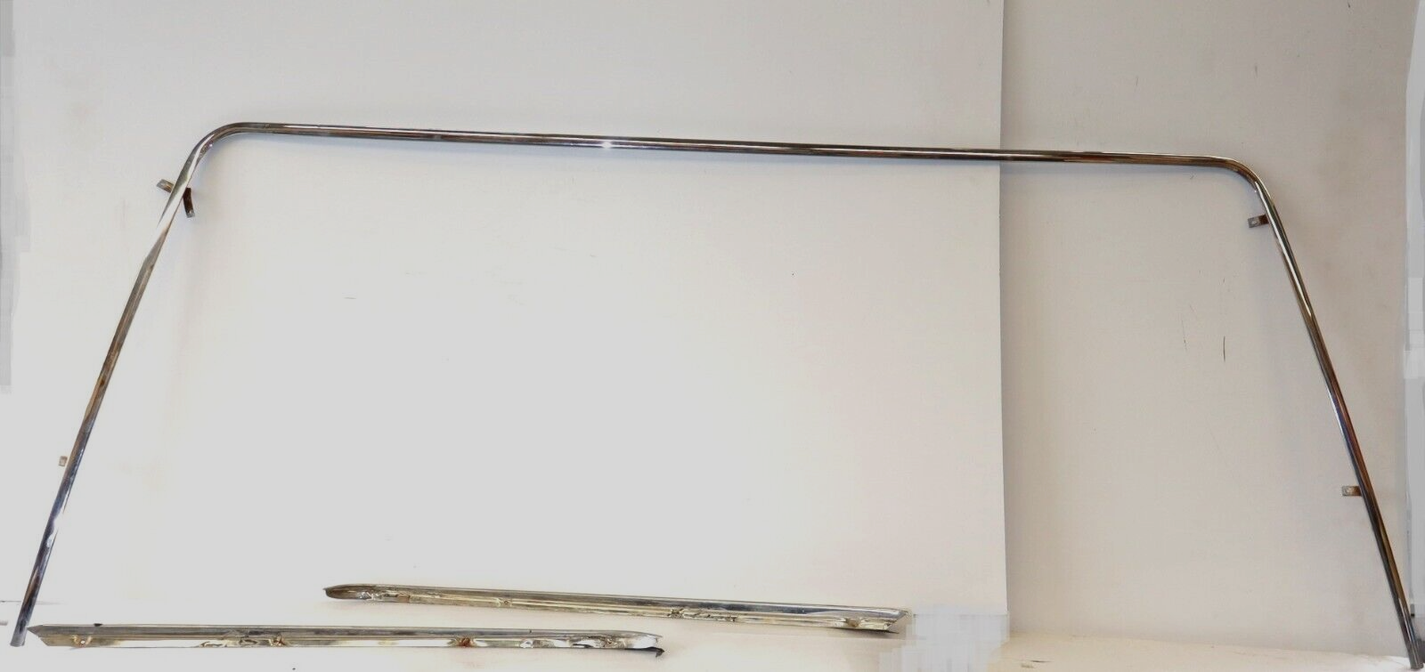 Bentley Rolls Royce 1981-1998 OEM Windshield Chrome Trim And Rain Deflectors