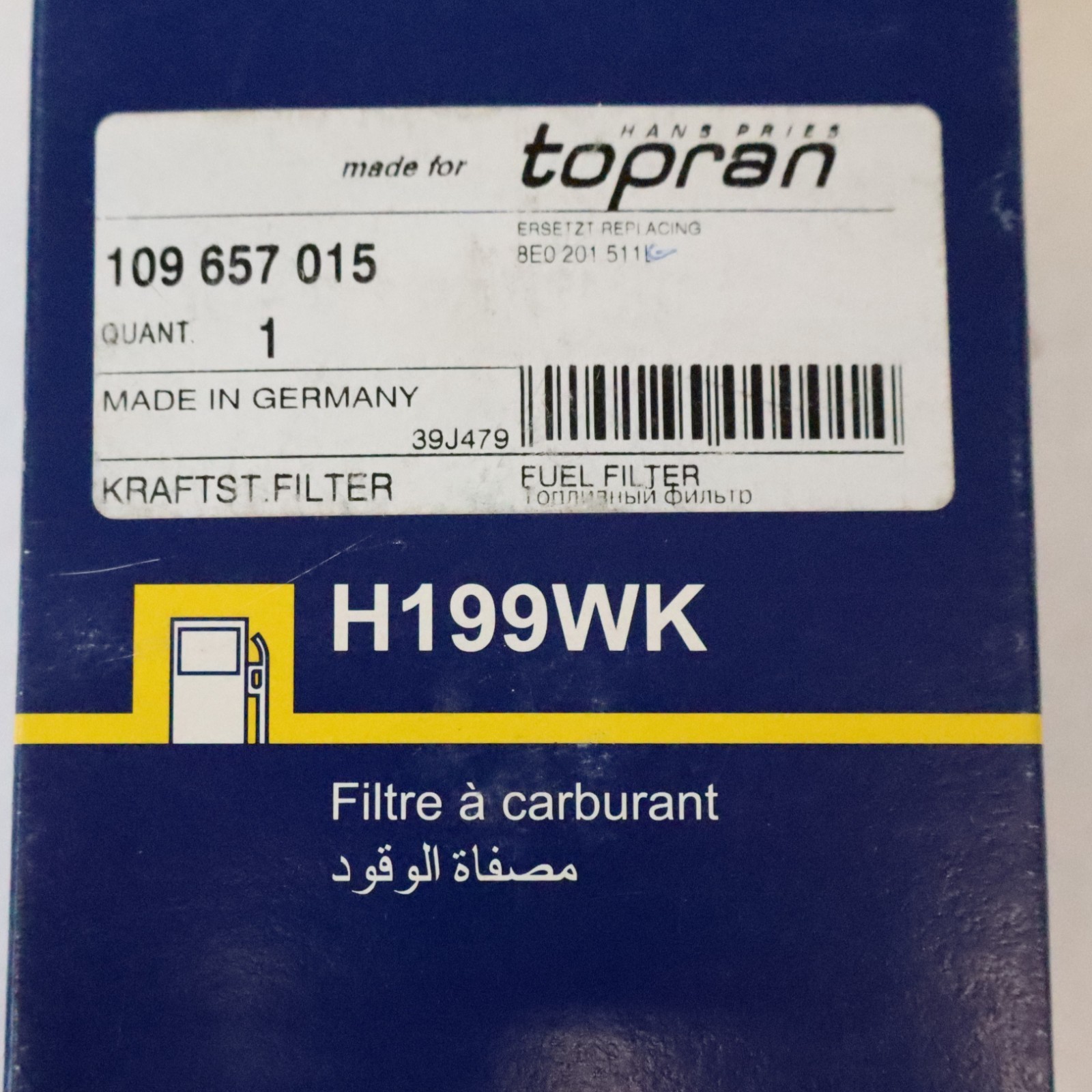 Audi A4 A4 Quattro 2002-2006 OEM NEW Hengst Fuel Filter - Image 6