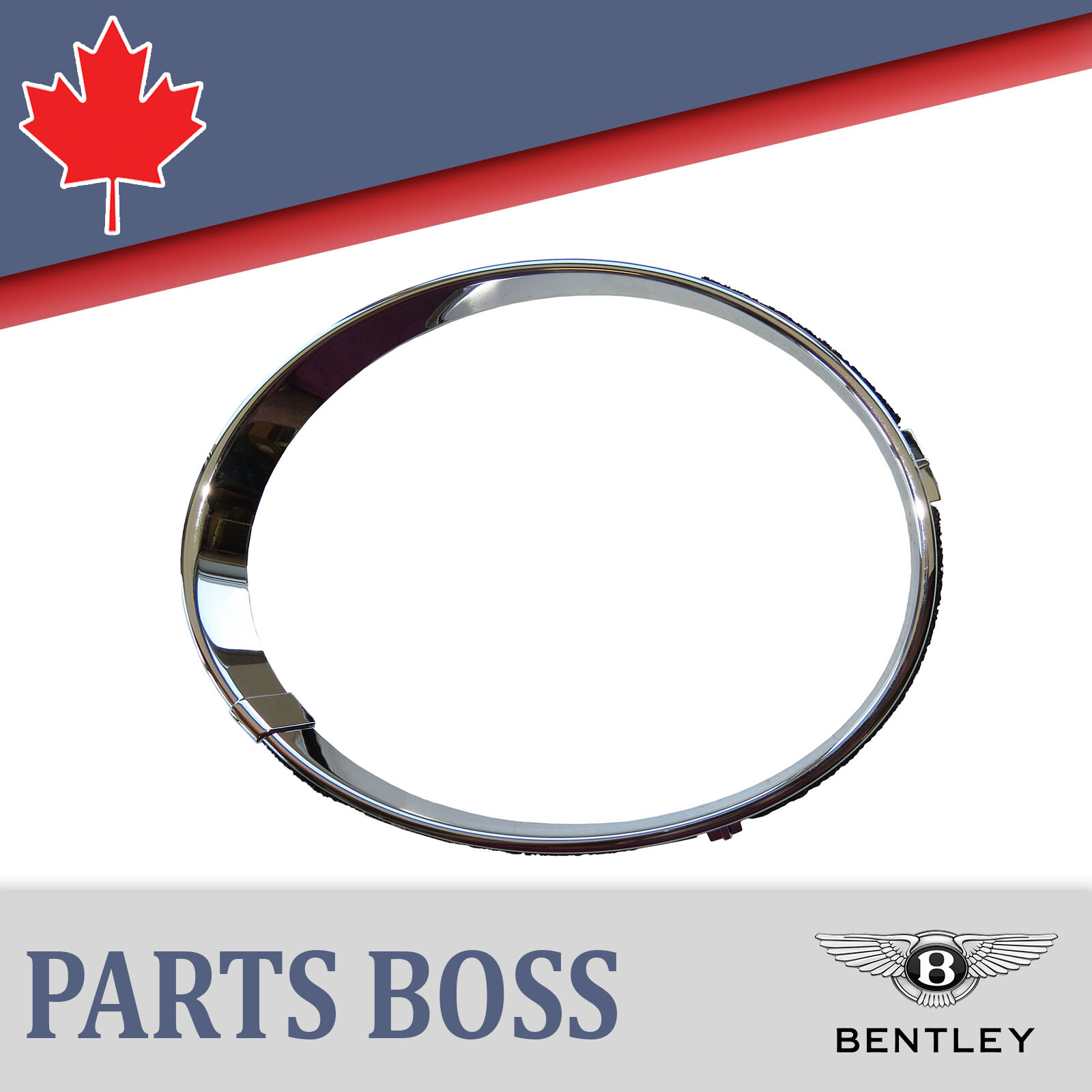 Bentley Continental GT GTC 2003-2010 OEM NEW Headlight Trim Frame Bezel RH Inner