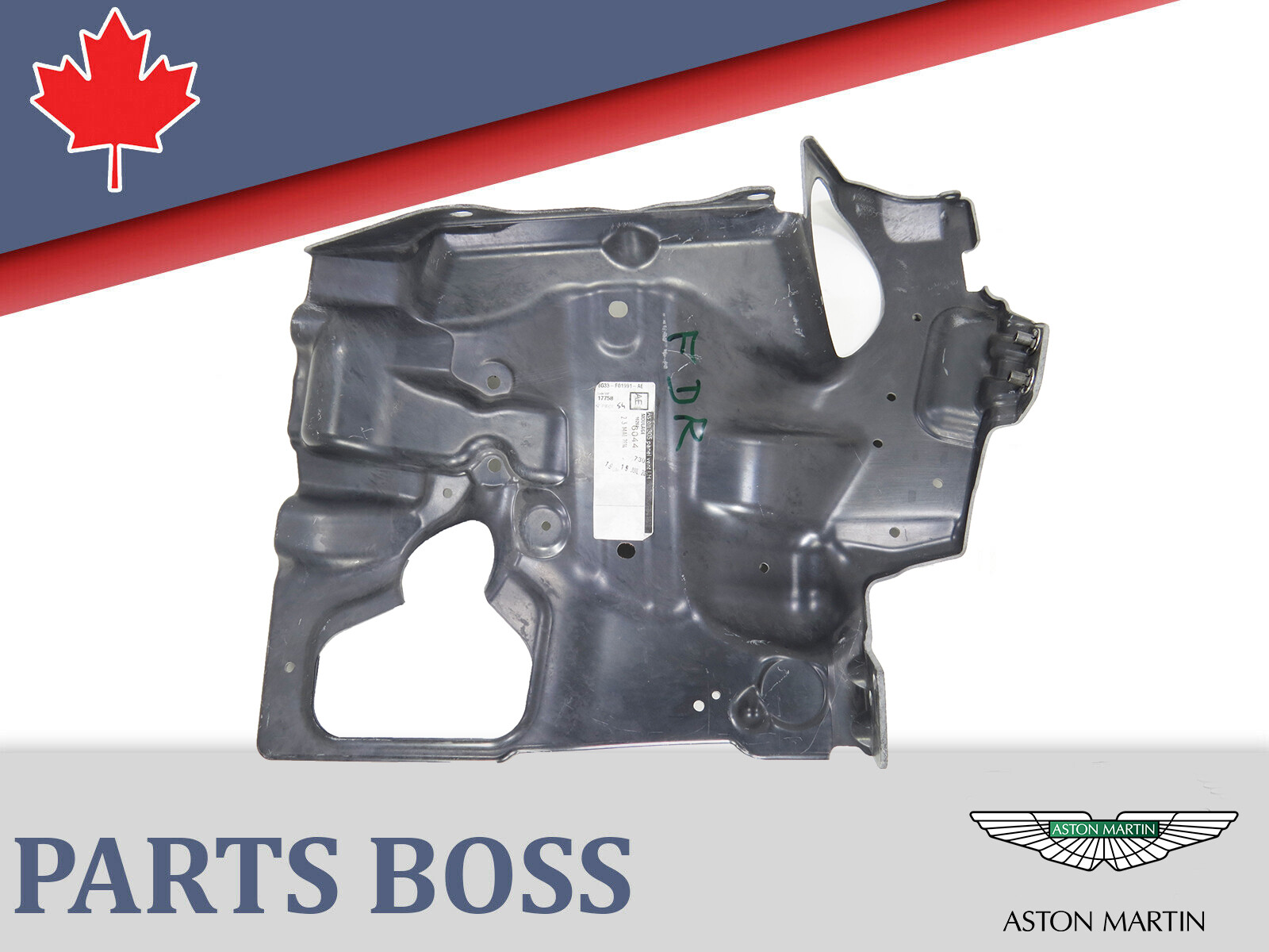 Aston Martin OEM Radiator Bracket Support Air Vent Front Left Side
