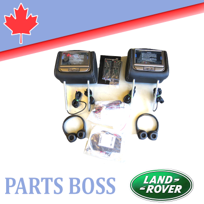 Range Rover Evoque 2015-2019 OEM NEW Headrest 7” LCD Monitor Pair Oxford Ebony