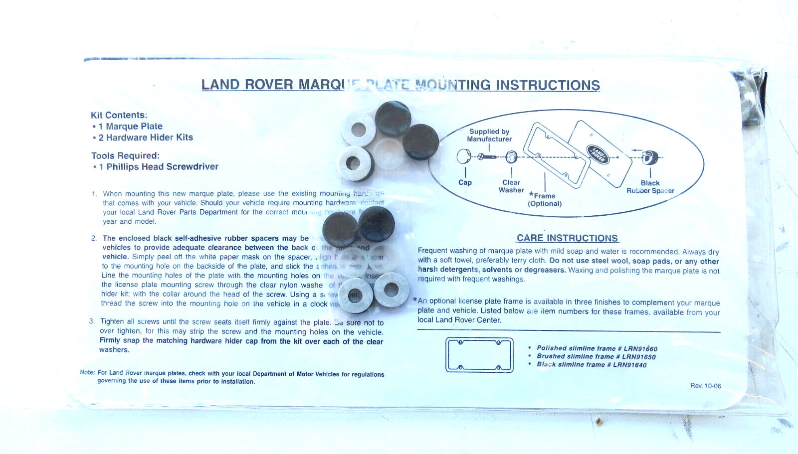 Land Rover Range Rover Sport 2014-2022 OEM NEW License Plate Logo - Image 3
