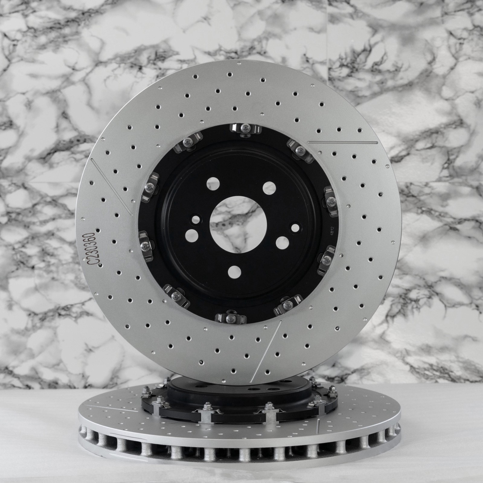 Mercedes C63 AMG W204 2008-2015 Front 2 Piece Floating brake Disc Rotor Upgrade