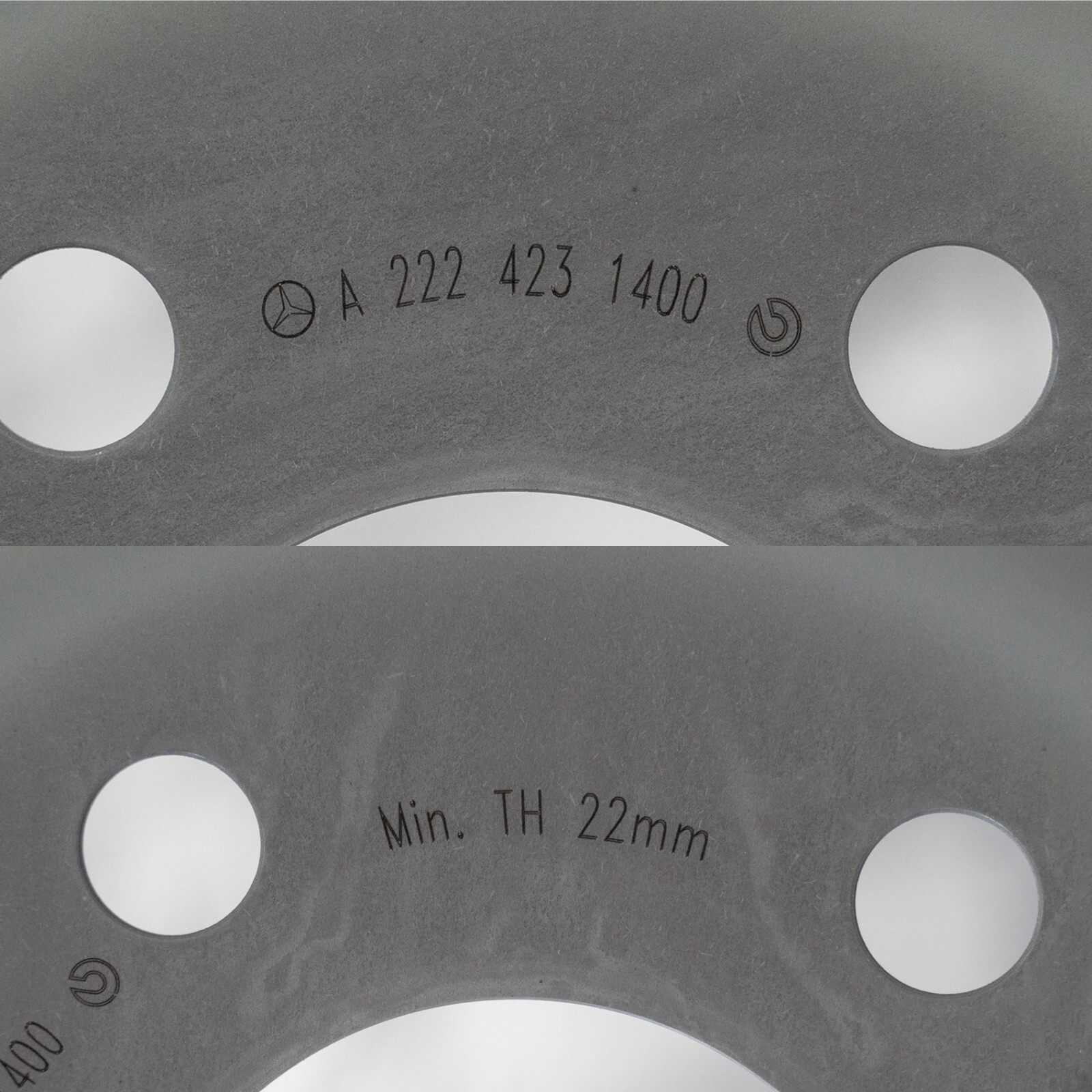 Mercedes S450 S550 S560 Brake disc rotor & pad set REAR OEM Genuine 2014-2020 - Image 9