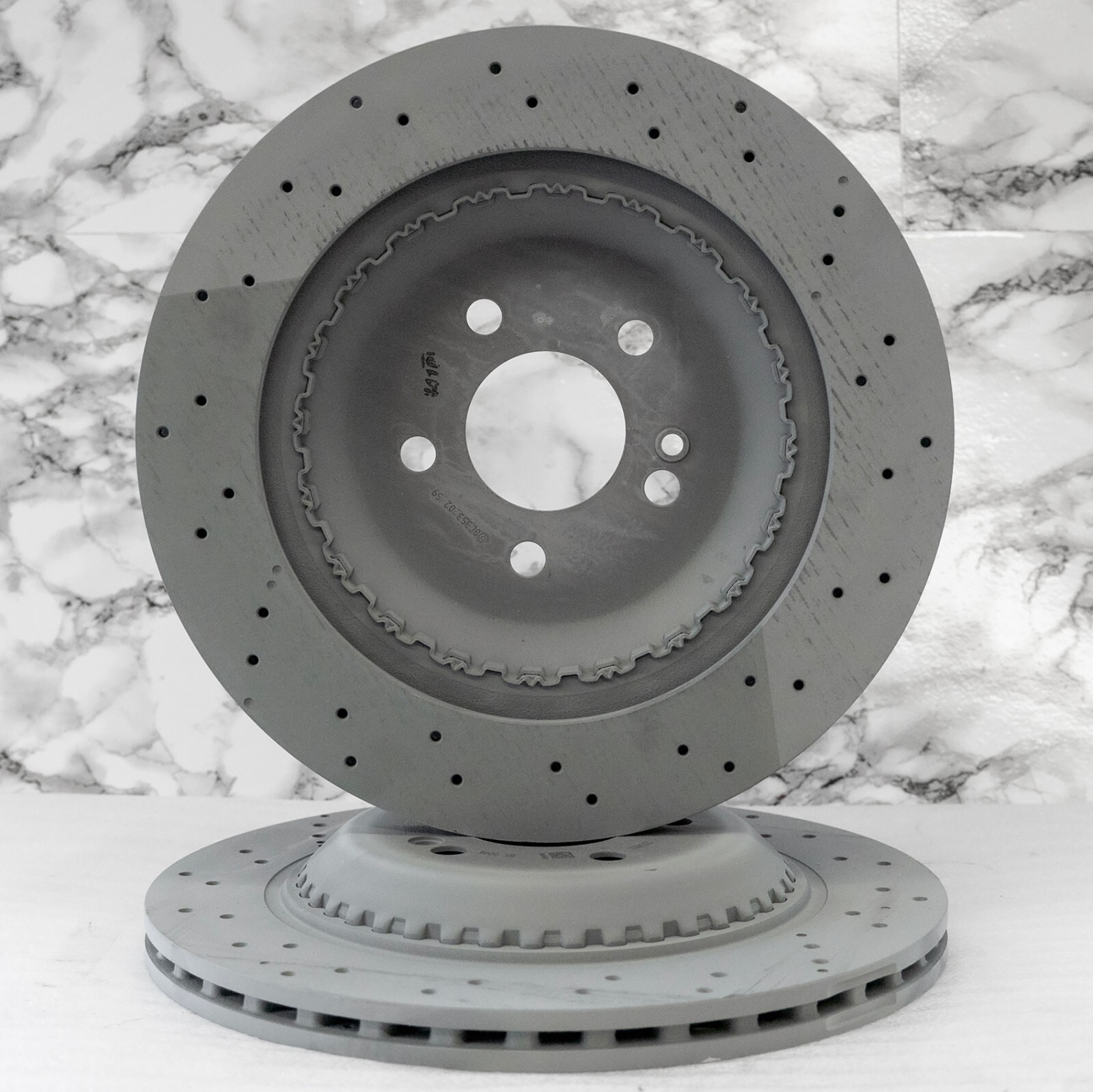 Mercedes S450 S550 S560 Brake disc rotor & pad set REAR OEM Genuine 2014-2020 - Image 12