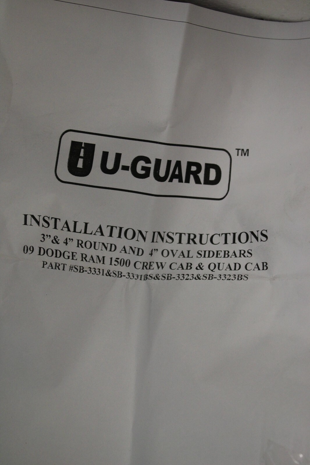 U-Guard Dodge Ram 1500 Quad Cab 09-18 3" & 4" Round and 4" Oval Sidebars – Image 2