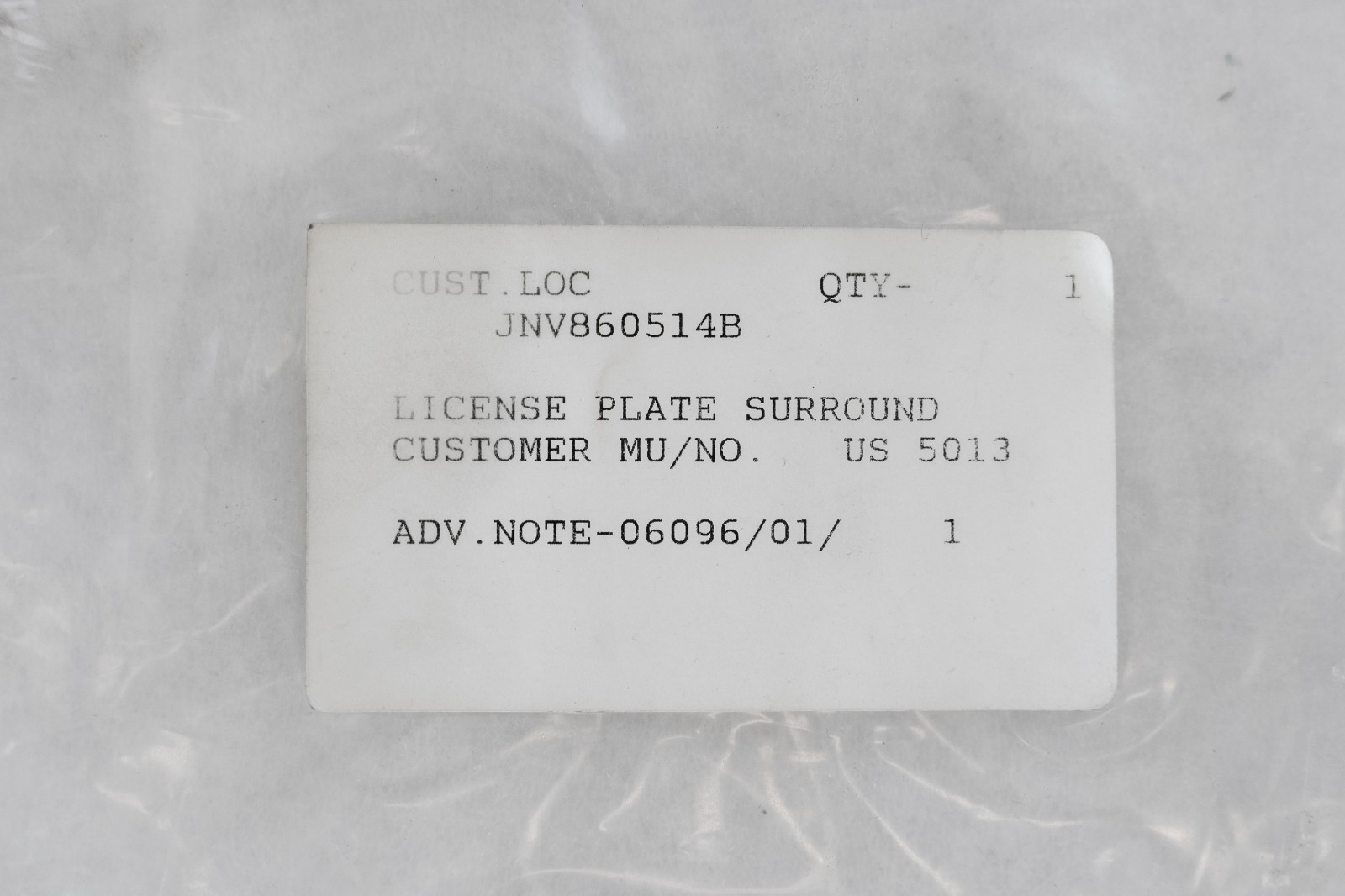 Bentley Continental GT GTC Rear License plate frame 2003-2012 Genuine Original - Image 11