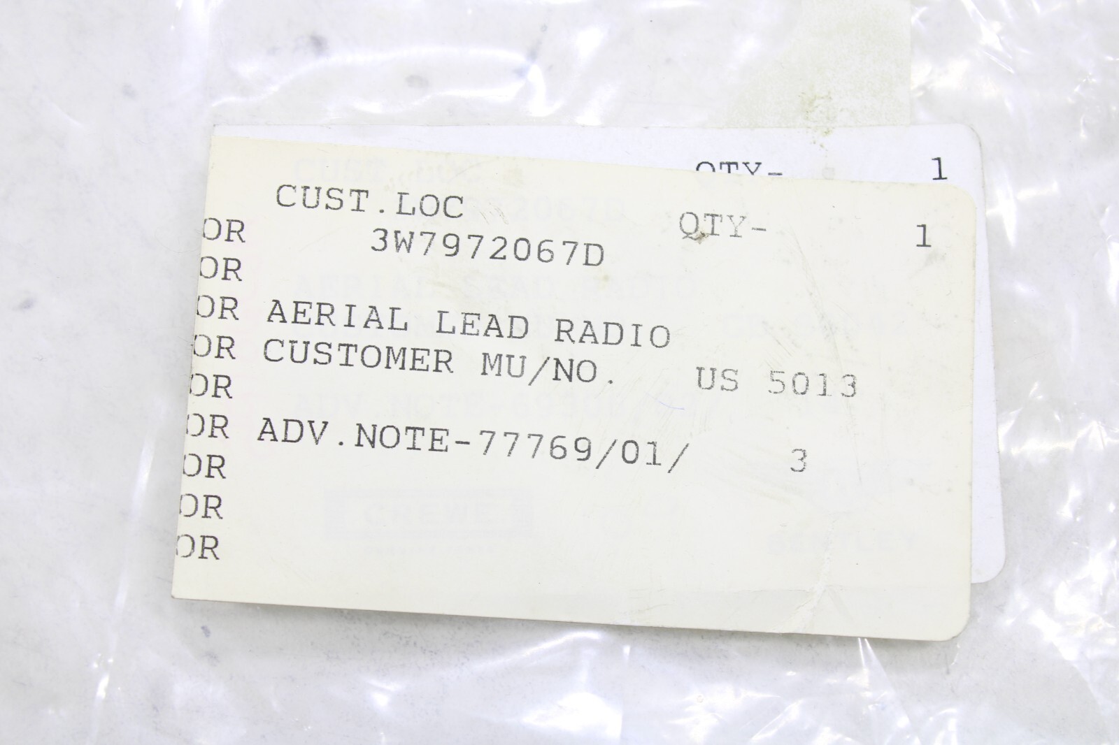 Bentley Continental Supersports GTC 2007-2011 OEM NEW Radio Antenna Cable - Image 11