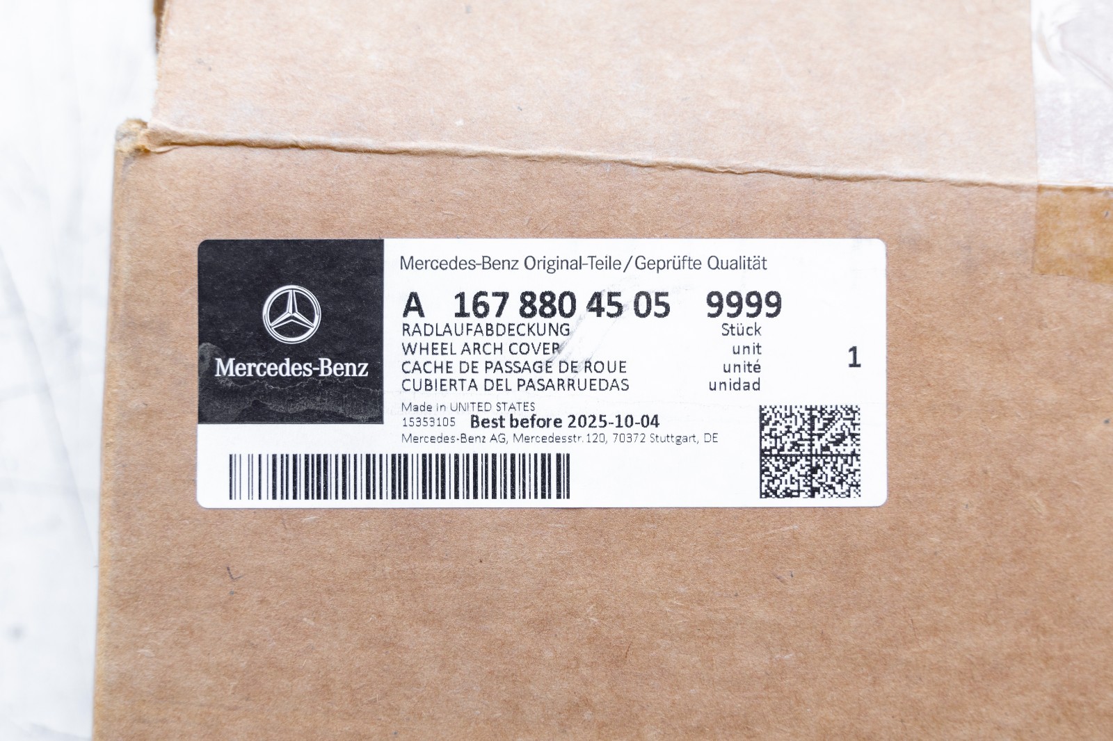 Mercedes GLS450 GLS580 Wheel Arch Cover FRONT RIGHT PASSENGER OEM 2020-2026 AMG – Image 14