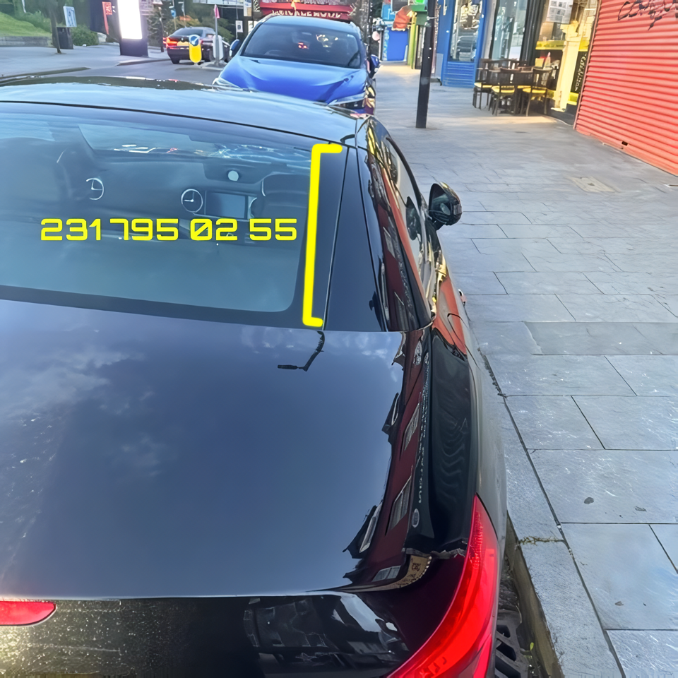 Mercedes SL550 SL63 SL65 Rear Glass Reveal molding Left & Right OEM 2013-2020 – Image 15