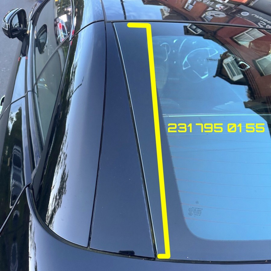 Mercedes SL550 SL63 SL65 Rear Glass Reveal molding Left & Right OEM 2013-2020 – Image 14