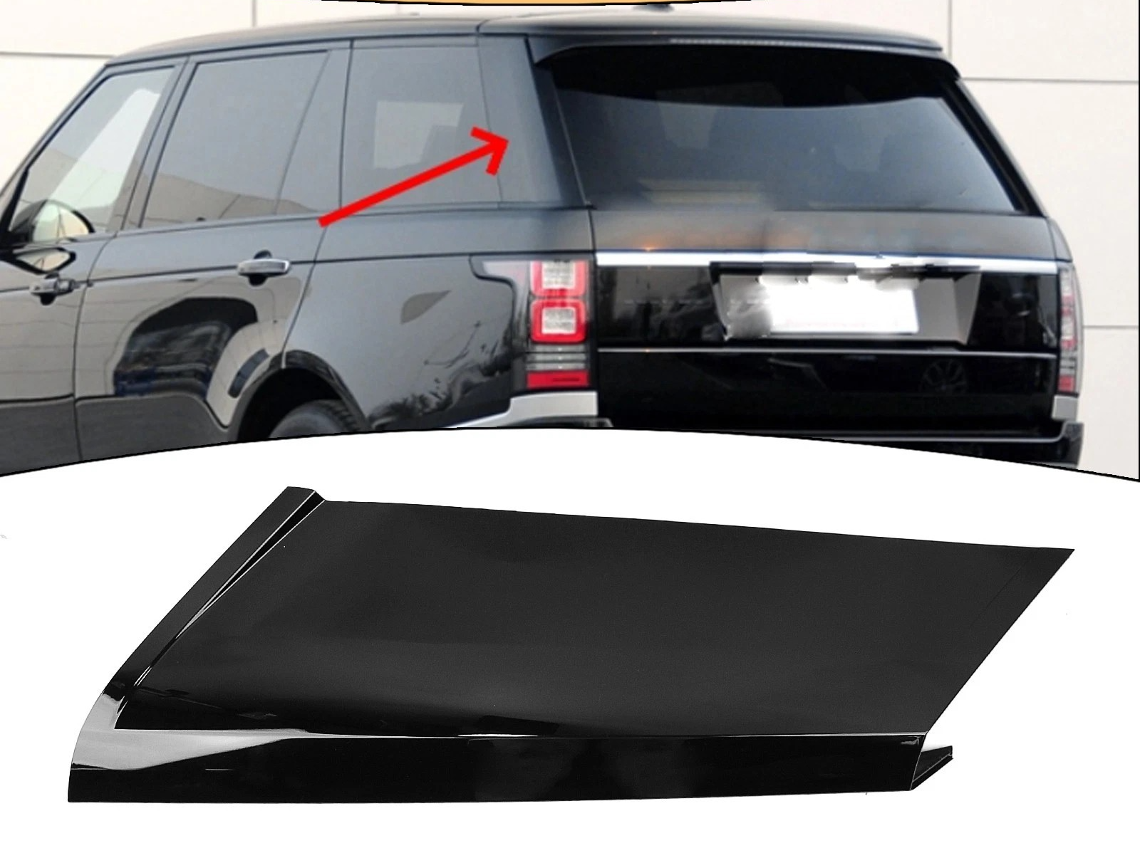 Land Rover Range Rover L405 2013-2022 OEM NEW Body D-Pillar Trim Rear Left Black - Image 2