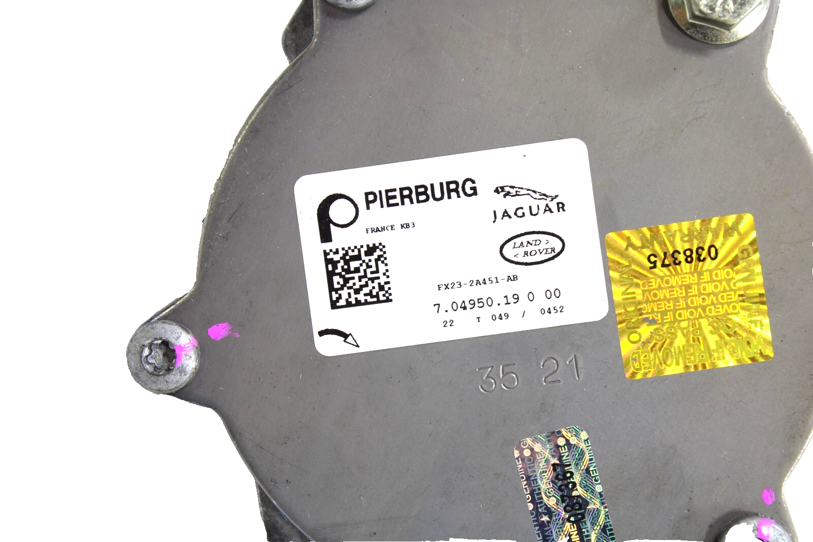 Jaguar Land Rover Range Rover Sport 2010-2025 OEM Rebuilt Brake Vacuum Pump – Image 14